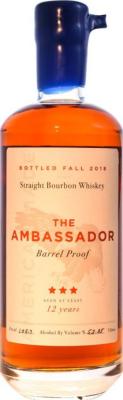 The Ambassador 12yo Barrel Proof New Charred White Oak 52.85% 750ml