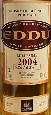 Eddu 2004 Cognac 45% 700ml