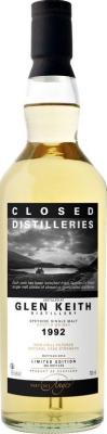 Glen Keith 1992 PDA Closed Distilleries 58% 700ml