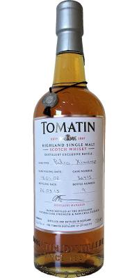 Tomatin 2002 Hand Bottled at the Distillery Pedro Ximenez Sherry Cask #34915 55.8% 700ml