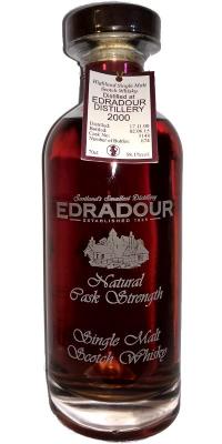 Edradour 2000 Natural Cask Strength Sherry Butt #3148 58.1% 700ml