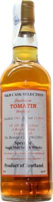 Tomatin 1965 TS M&H Cask Selection Bourbon 46.9% 700ml