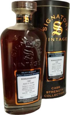 Bunnahabhain 1980 SV Cask Strength Collection Sherry Butt #604 52.5% 700ml