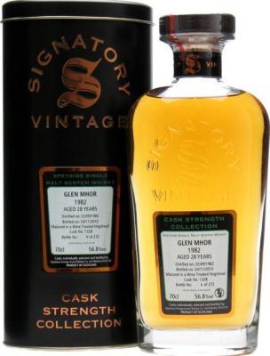 Glen Mhor 1982 SV Cask Strength Collection Wine Treated Hogshead #1328 56.8% 700ml