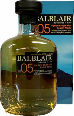 Balblair 2005 Ex-Bourbon 46% 750ml