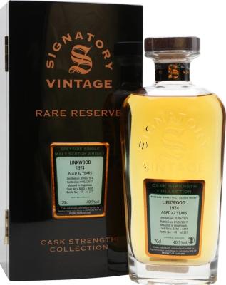 Linkwood 1974 SV Cask Strength Collection Rare Reserve Bourbon Hogsheads 8440 + 8441 40.9% 700ml