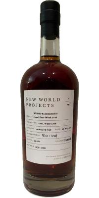 New World Projects Good Beer Week 2016 100L Wine Cask Batch 120615-09-740 Whisky & Alement and Brooklyn Brewery 53% 700ml