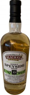 Speyside Distillery 2008 WhB Beathas Vanner Bourbon Barrels 60.2% 700ml