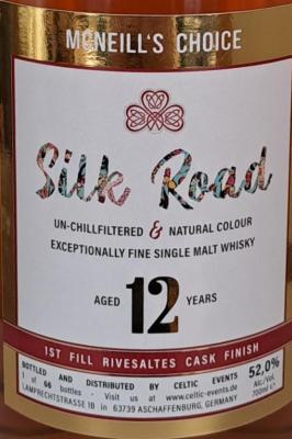 Single Malt Whisky 12yo MNC Silk Road 1st Fill Rivesaltes Finish 52% 700ml