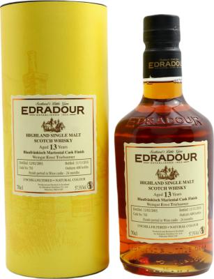 Edradour 2003 Blaufrankisch Mariental Cask Finish 13yo #701 57.3% 700ml