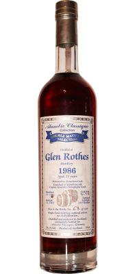 Glenrothes 1986 AC Double Matured Selection #7116 55.1% 700ml