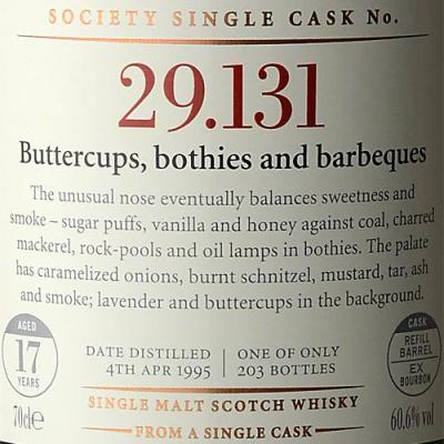 Laphroaig 1995 SMWS 29.131 Refill Ex-Bourbon Barrel 60.6% 700ml