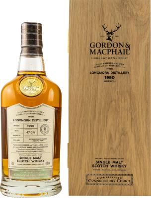 Longmorn 1990 GM Connoisseurs Choice Cask Strength Refil Bourbon Barrel #30006 47% 700ml