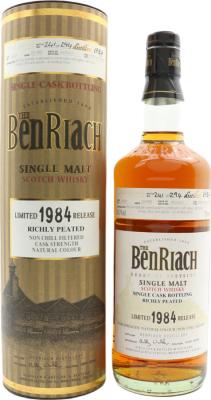 BenRiach 1984 Peated Single Cask Bottling Batch 4 Port Hogshead #4049 54.2% 700ml