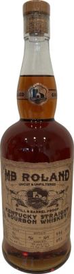 Mb Roland Kentucky Straight Bourbon Whisky Uncut & Unfiltered Still & Barrel Proof #4 char new oak 54.6% 700ml