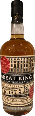 Great King Street Artist's Blend Single Marrying Cask French Oak Barrel Z & Z Package Store 49% 750ml