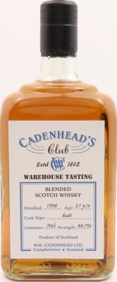 Cadenhead's 1998 CA Warehouse Tasting Butt 44.7% 700ml