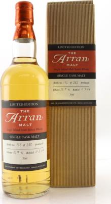 Arran 1995 Limited Edition Single Cask Malt Bourbon Finish 56.9% 700ml