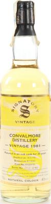Convalmore 1981 SV Vintage Collection 20yo Oak Cask 89/604/90 43% 700ml