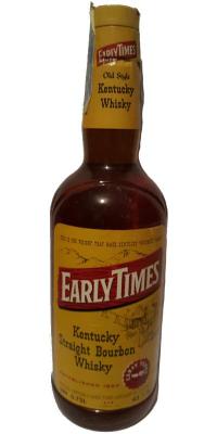 Early Times 4yo Kentucky Straight Bourbon Whisky New Charred White Oak Barrels 43% 750ml
