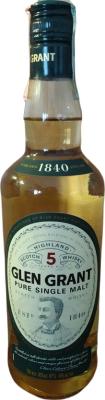 Glen Grant Pure Single Malt 5yo 40% 700ml