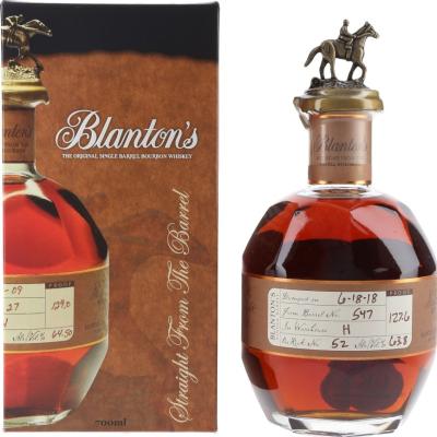 Blanton's Straight from the Barrel #4 Charred New American White Oak Barrel 548 63.8% 700ml