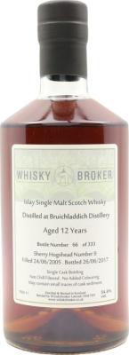 Bruichladdich 2005 WhB Sherry Hogshead #9 54.8% 700ml