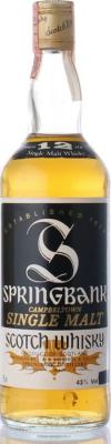 Springbank 12yo Black Label Screw cap 43% 750ml