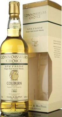 Coleburn 1981 GM Connoisseurs Choice Refill Sherry Hogsheads 43% 700ml