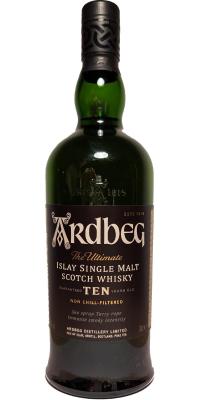 Ardbeg Ten Distillery Bottling Ex-Bourbon 46% 700ml