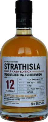 Strathisla 2011 The Distillery Reserve Collection Single Cask Edition 1st Fill Bourbon Barrel 56.5% 500ml
