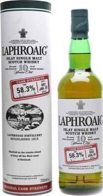 Laphroaig Cask Strength Batch #002 Oak Barrels 58.3% 700ml