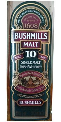 Bushmills 10yo Single Malt Irish Whisky 43% 333ml