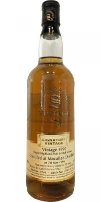 Macallan 1990 SV Sherry Butt #8745 43% 700ml