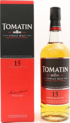 Tomatin 15yo Oak Casks 43% 700ml