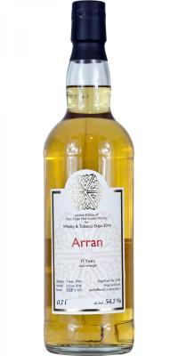 Arran 1996 McM #1293 Whisky & Tobacco Days 2014 54.7% 700ml