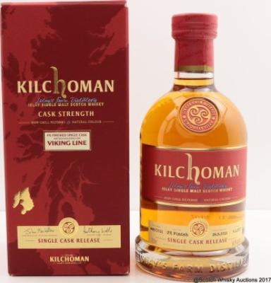 Kilchoman 2011 Single Cask for Viking Line Bourbon PX Finish 448/2011 56.8% 700ml