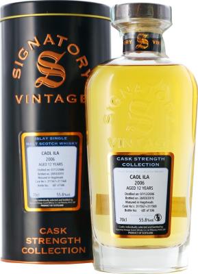 Caol Ila 2006 SV Cask Strength Collection 311562 & 311563 55.9% 700ml