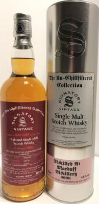 Macduff 2008 SV The Un-Chillfiltered Collection 1st Fill Sherry Butt #900344 Germany Exclusive 46% 700ml