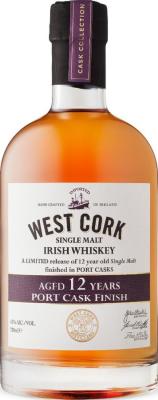 West Cork 12yo Port Cask Finish 43% 750ml