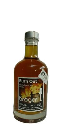 Broger Burn Out Heavily Peated Malt 42% 350ml