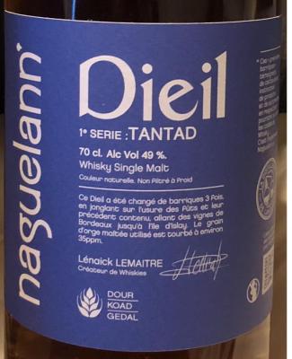 Naguelann Dieil 1ere serie: Tantad St Emilion Bourbon & Islay 49% 700ml