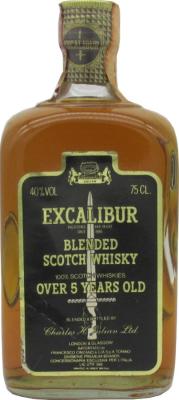Excalibur 5yo Blended Scotch Whisky Francesco Cinzano & CIA S.p.A. Torino 40% 750ml