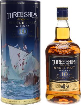 Three Ships 10yo Bartholomew Diaz's Fleet 43% 750ml