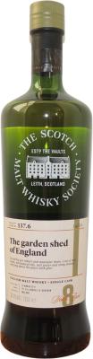 The English Whisky 2011 SMWS 137.6 1st Fill Ex-Bourbon Barrel 66% 700ml
