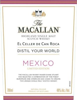 Macallan Distil Your World Mexico Sherry Seasoned American & European Oak 48% 700ml