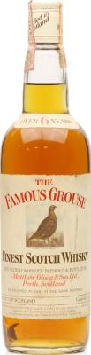 The Famous Grouse 6yo Finest Scotch Whisky Imported by F.Sco Cinzano Torino 43% 750ml