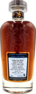 Caol Ila 2010 SV Cask Strength Collection 20 Months Fresh Sherry Butt Finish 57% 700ml