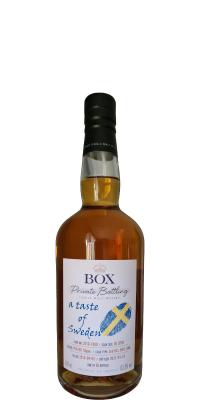 Box 2014 A taste of Sweden Private Bottling Peated 2nd Fill Swedish Oak 2016-1080 63.5% 500ml