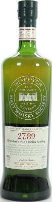 Springbank 2000 SMWS 27.89 Greek lamb with A leather handbag Refill Ex-Bourbon Barrel 27.89 56% 700ml